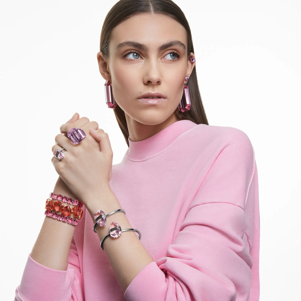 Lucent cocktail ring Octagon cut, Pink - Shukha Online Store