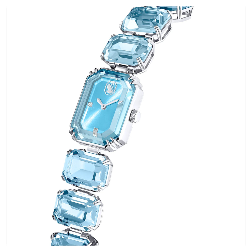 Watch Octagon cut bracelet, Blue, Stainless Steel - Shukha Online Store