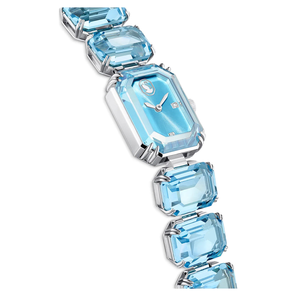 Watch Octagon cut bracelet, Blue, Stainless Steel - Shukha Online Store