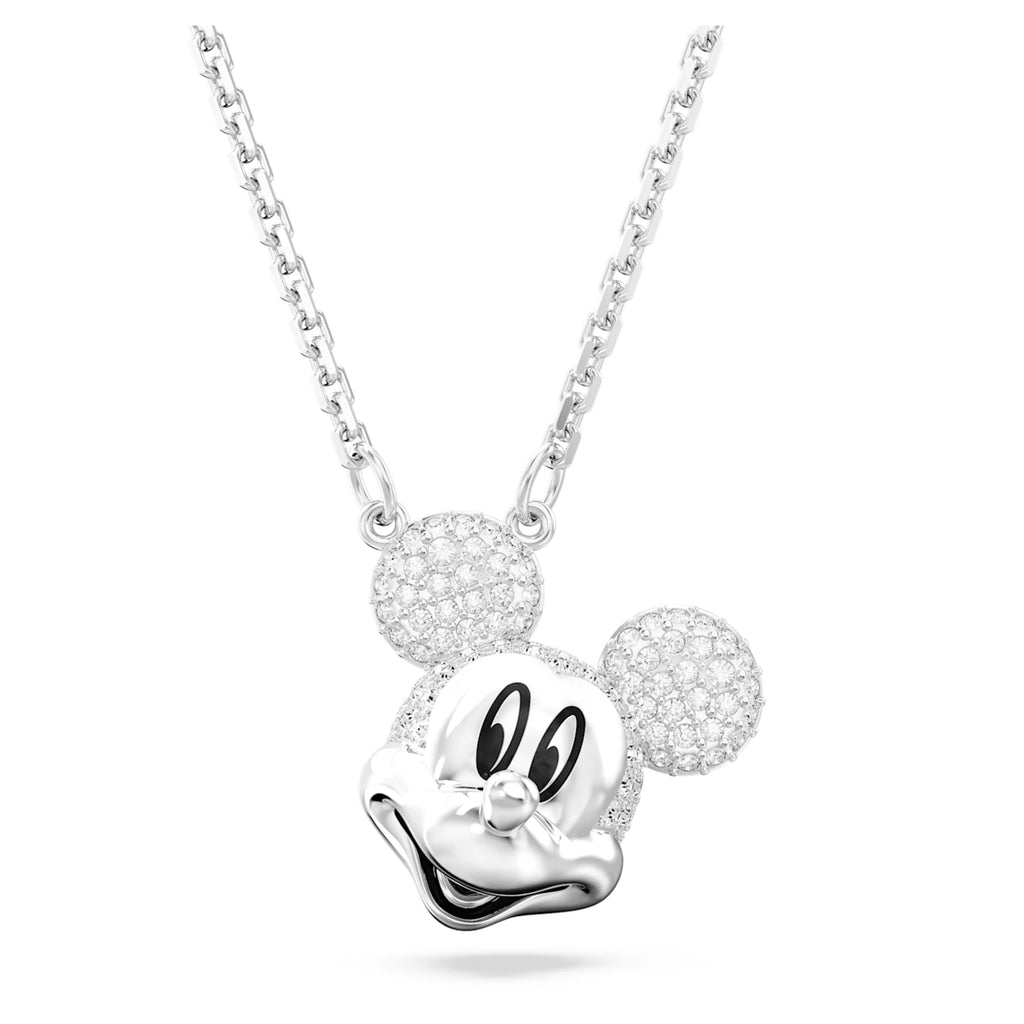 Disney Mickey Mouse pendant White, Rhodium plated - Shukha Online Store