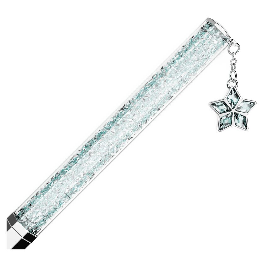 Crystalline ballpoint pen Star, Blue, Chrome plated - Shukha Online Store
