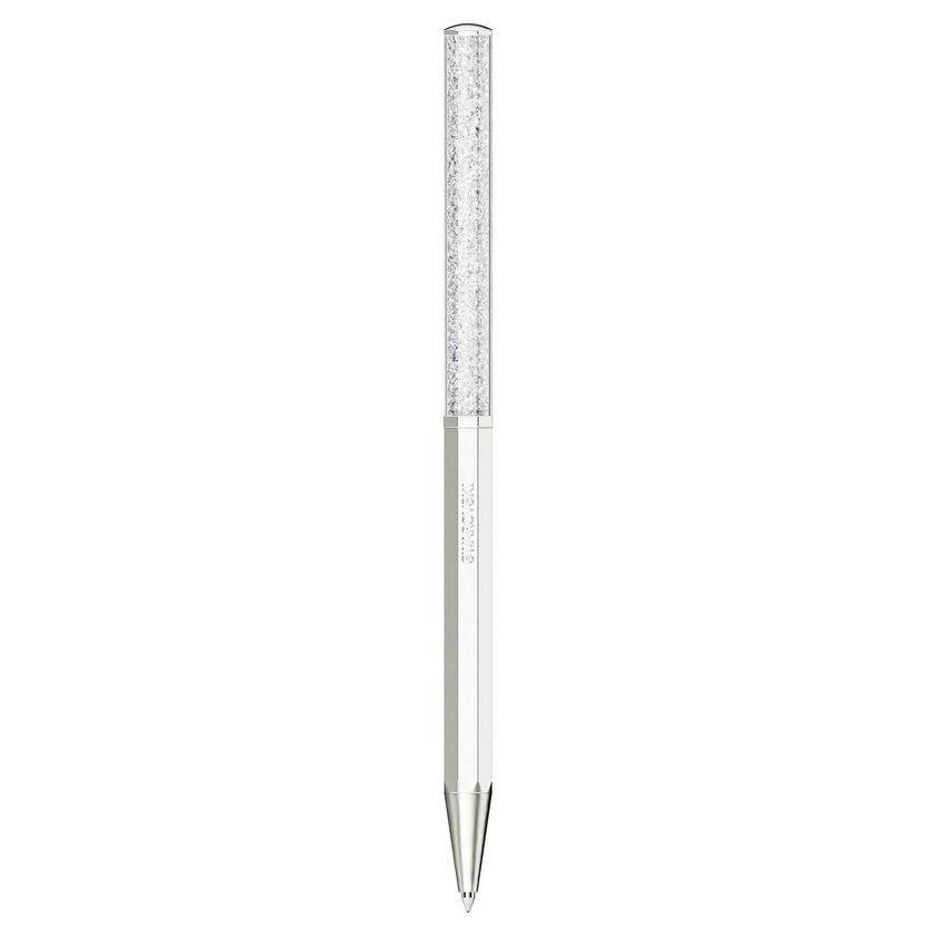 Crystalline ballpoint pen White, White lacquered - Shukha Online Store