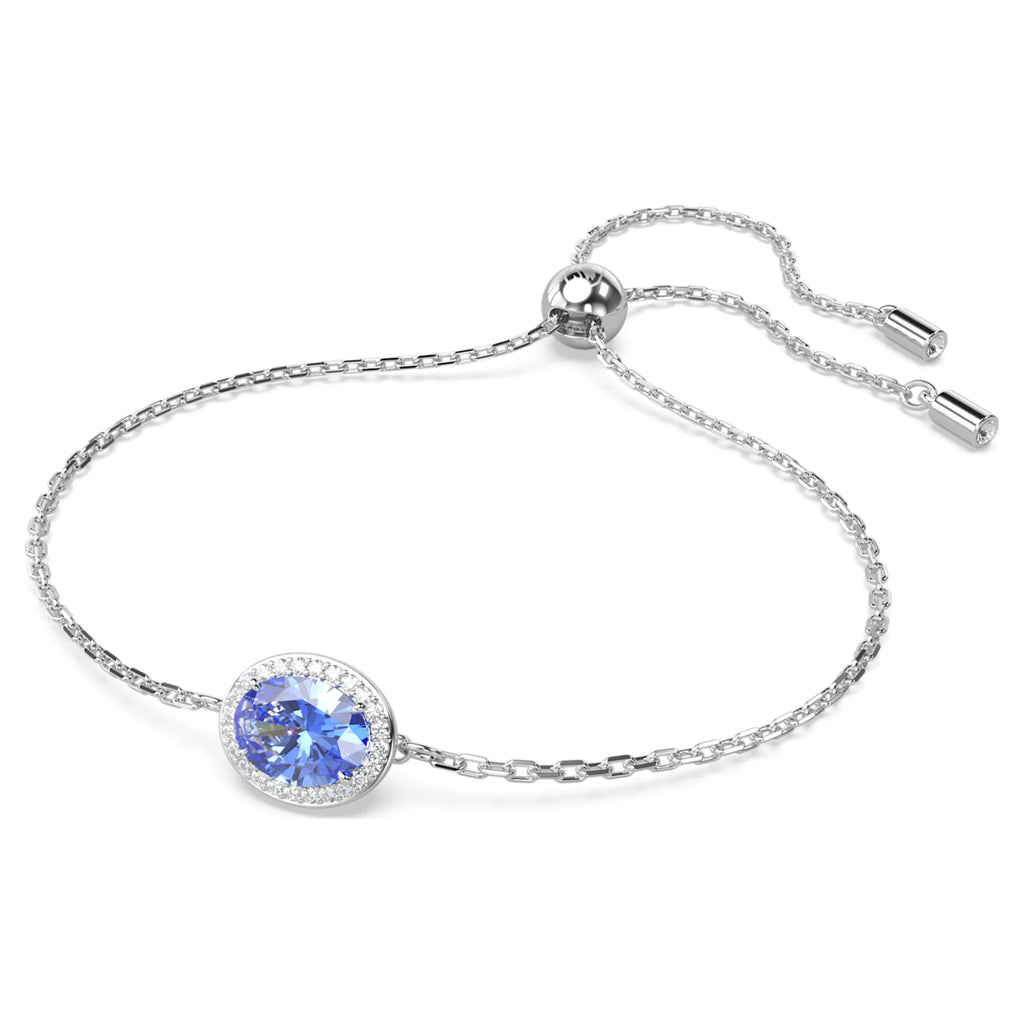 Constella bracelet Oval cut, Blue, Rhodium plated - Shukha Online Store