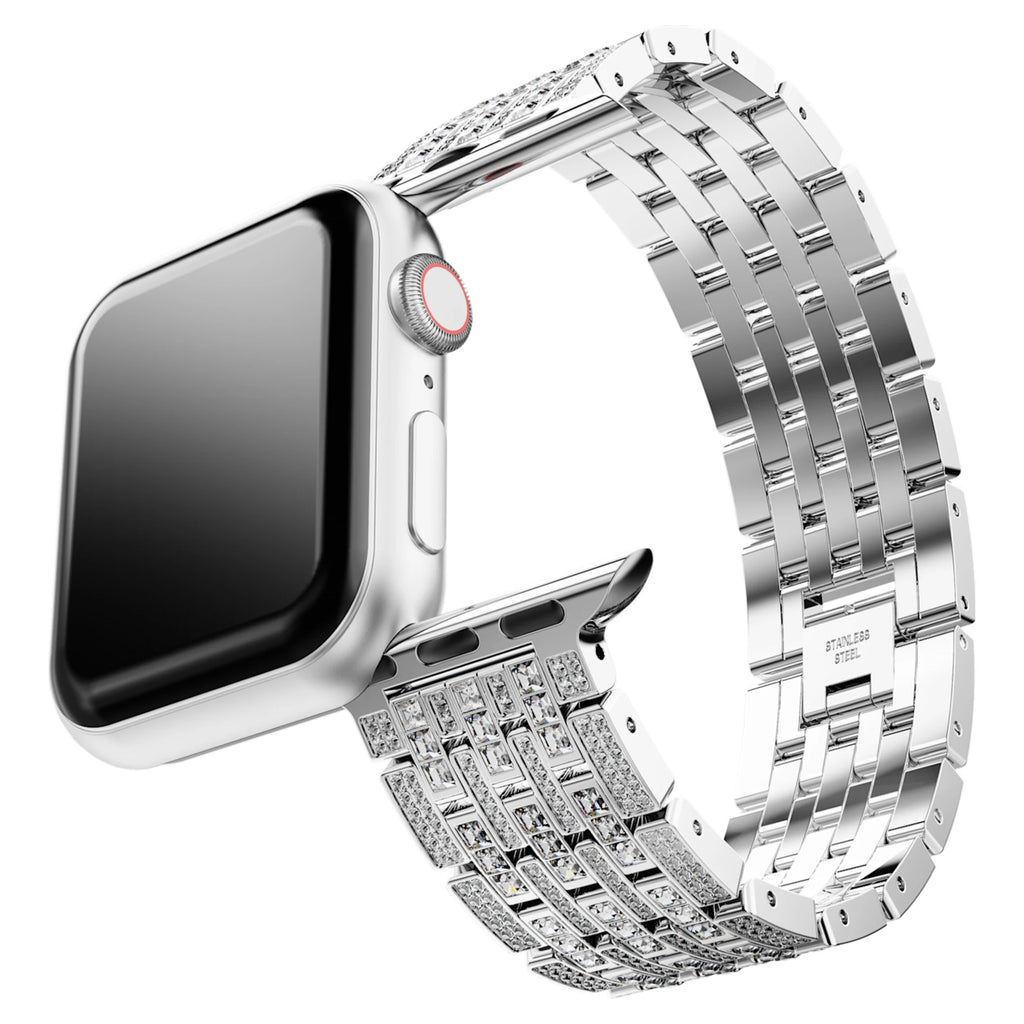 Sparkling princess strap For Apple Watch® 40mm & 41mm, Silver tone, Stainless steel - Shukha Online Store