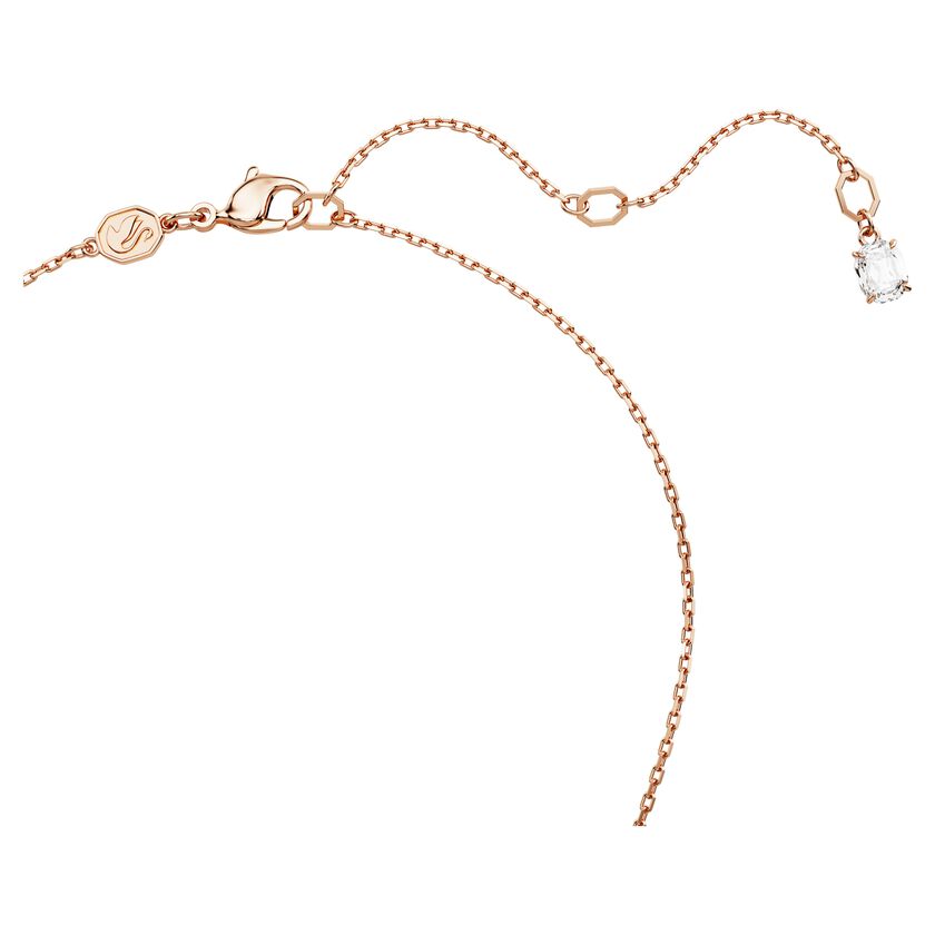 Idyllia pendant Clover, White, Rose gold-tone plated - Shukha Online Store
