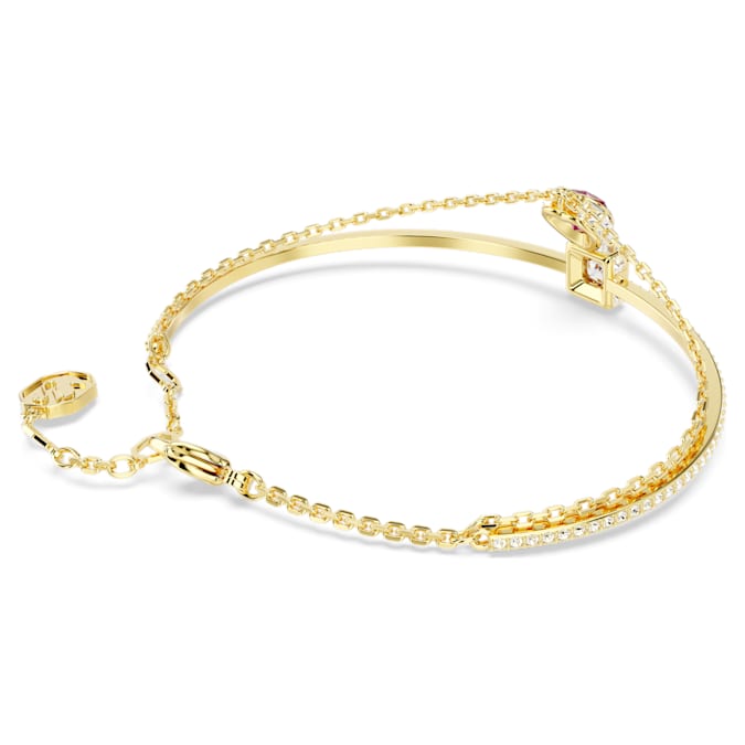 Chroma bangle Heart, Red, Gold-tone plated - Shukha Online Store