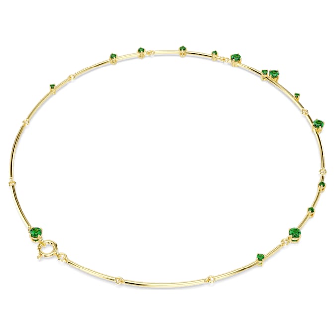 Constella necklace Mixed round cuts, Green, Gold-tone plated - Shukha Online Store