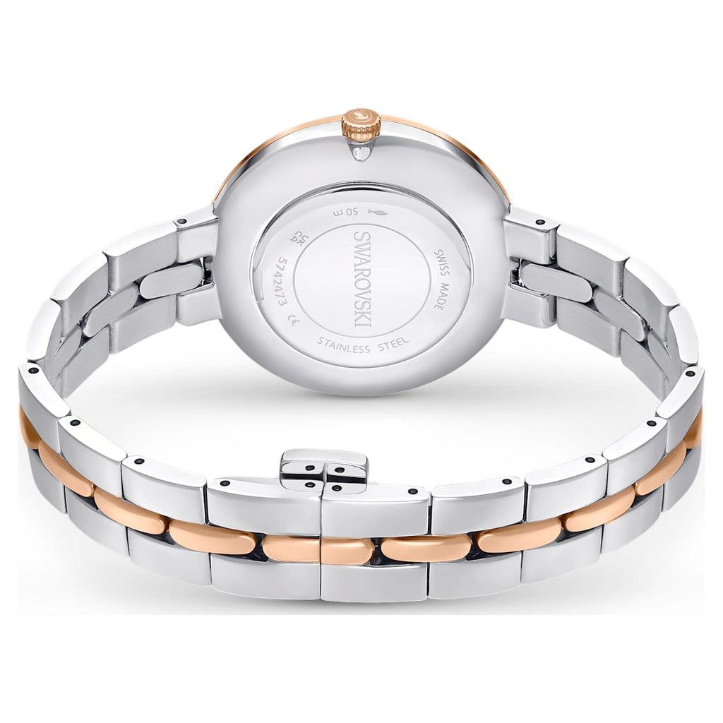 Cosmopolitan watch Swiss Made, Metal bracelet, Silver tone, Mixed meta