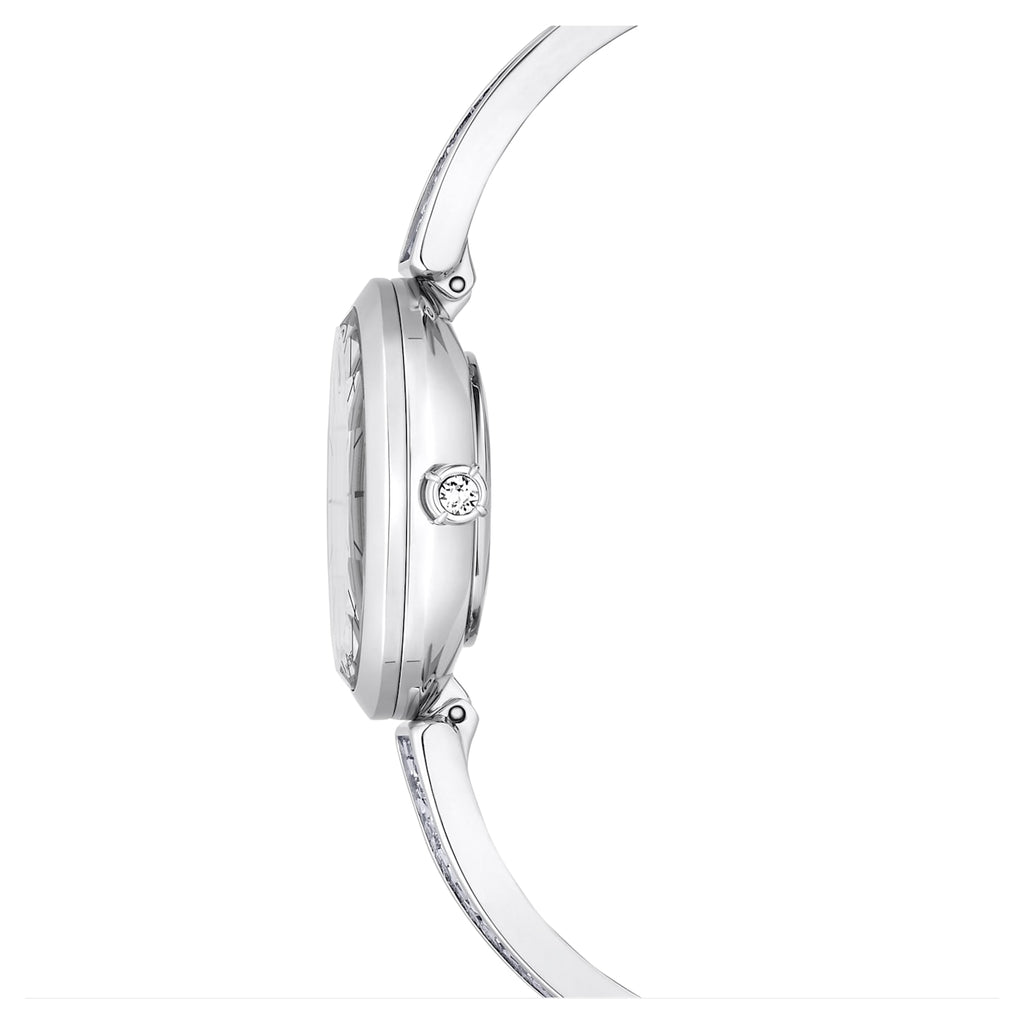 Crystal Rock Oval watch Swiss Made, Metal bracelet, Silver tone, Stainless steel - Shukha Online Store