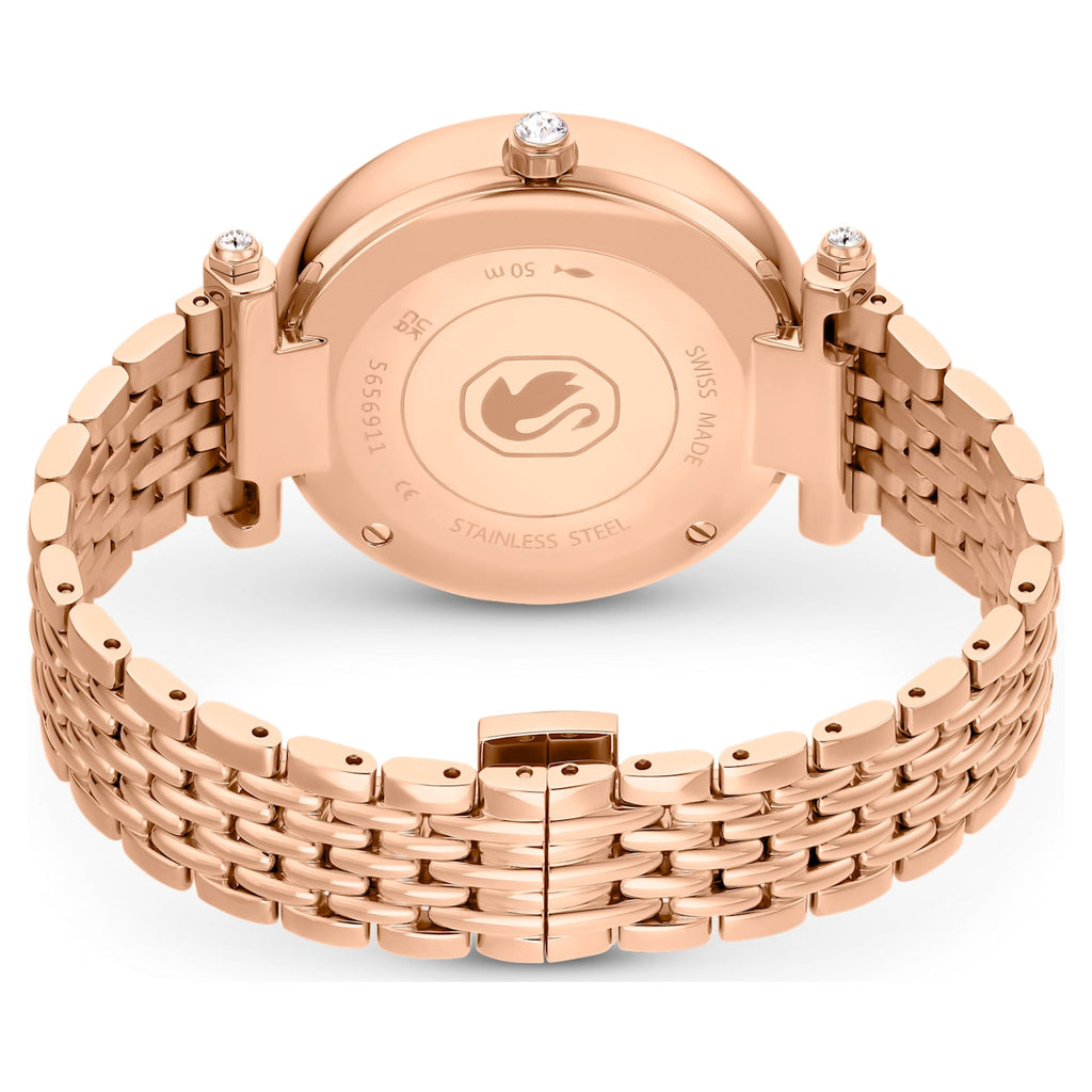 Crystalline Wonder watch Swiss Made, Metal bracelet, Rose gold tone, Rose gold-tone finish - Shukha Online Store