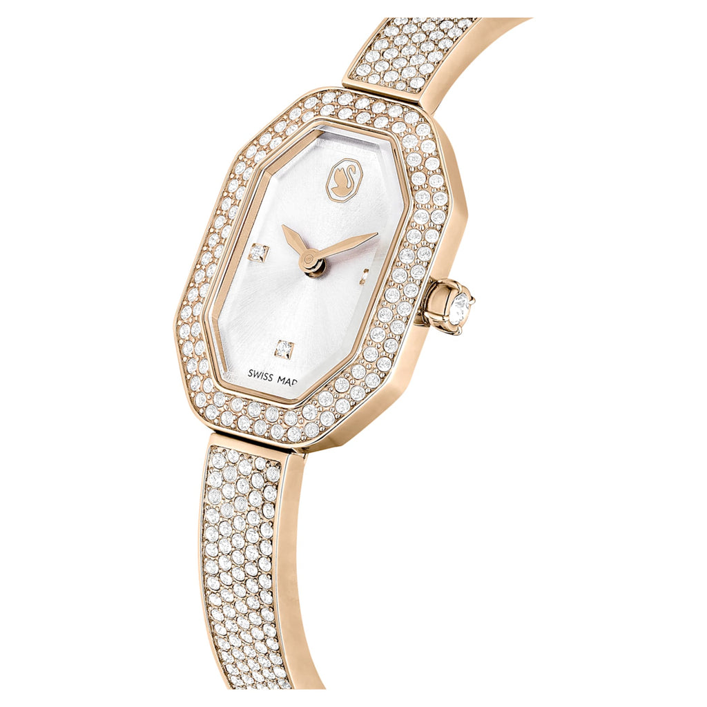 Dextera Bangle watch Swiss Made, Metal bracelet, Gold tone, Champagne gold-tone finish - Shukha Online Store