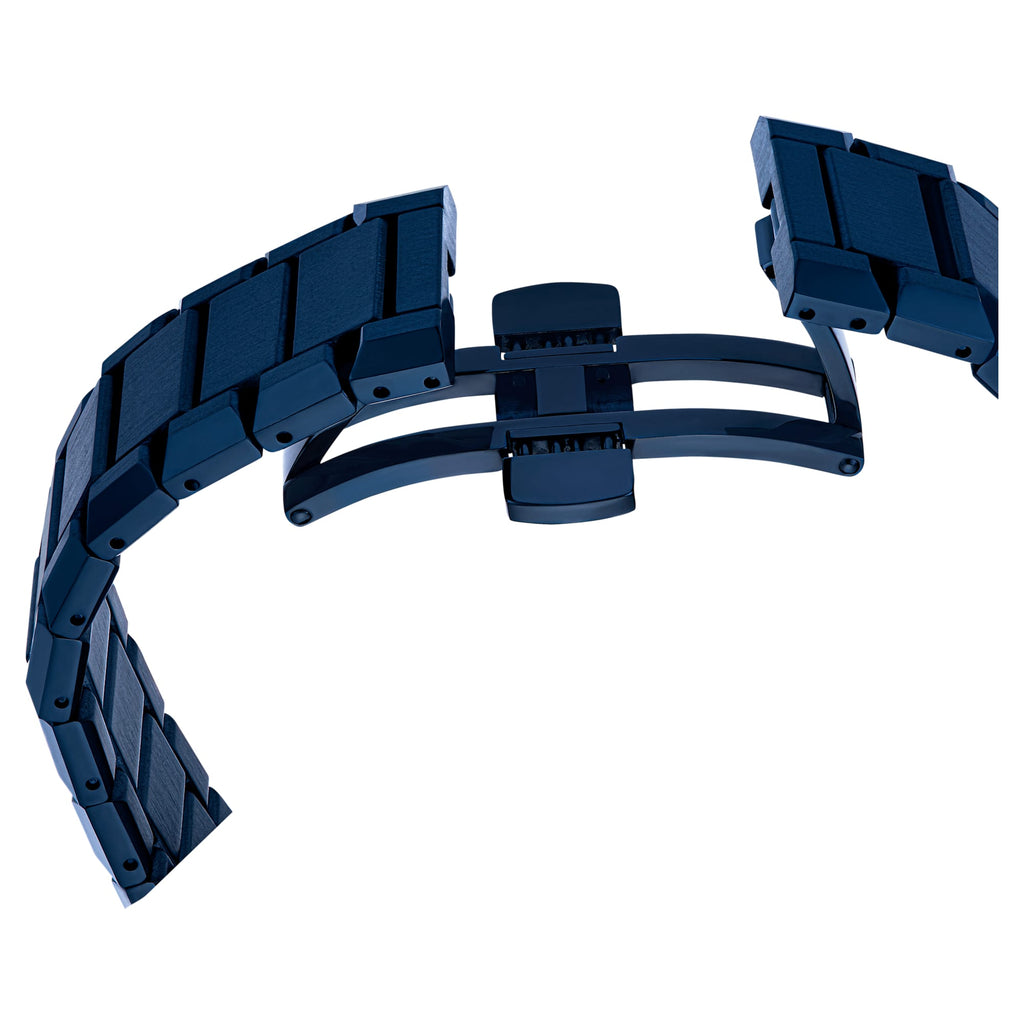 Dextera chrono watch 39mm, Swiss Made, Metal bracelet, Blue, Blue finish - Shukha Online Store