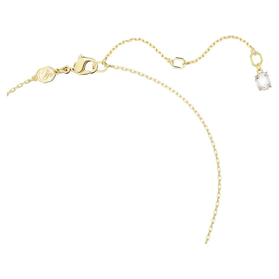 Dextera pendant Interlocking loop, White, Gold-tone plated - Shukha Online Store