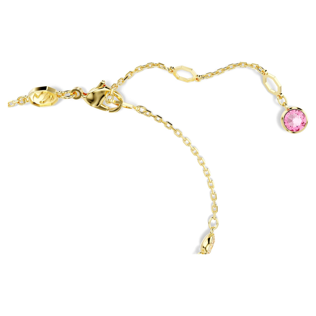 Gema bracelet Mixed cuts, Flower, Pink, Gold-tone plated - Shukha Online Store