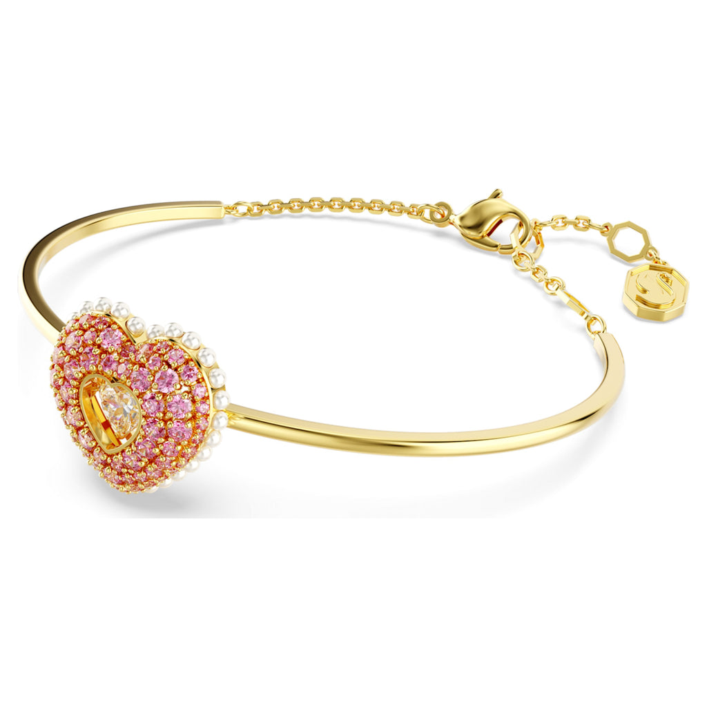 Hyperbola bangle Heart, Pink, Gold-tone plated - Shukha Online Store