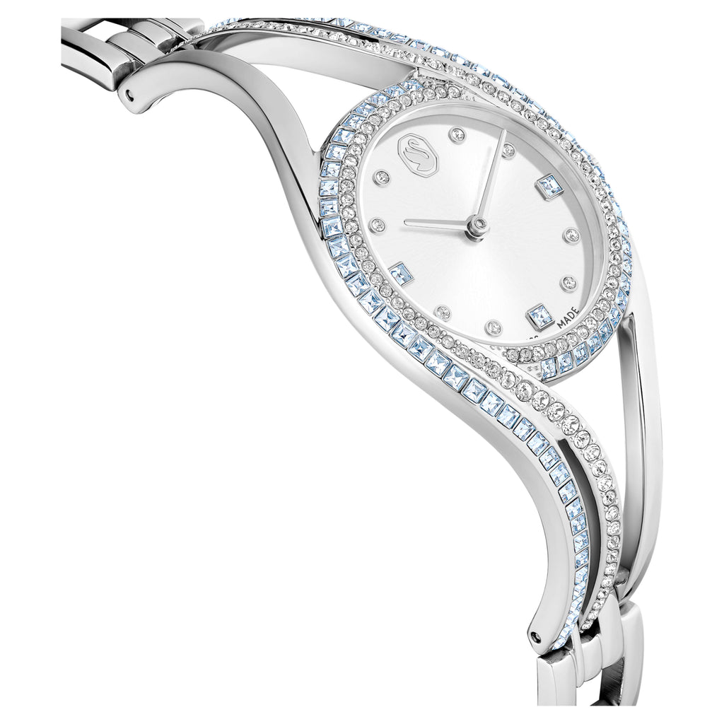 Hyperbola bangle watch Swiss Made, Metal bracelet, Blue, Stainless steel - Shukha Online Store