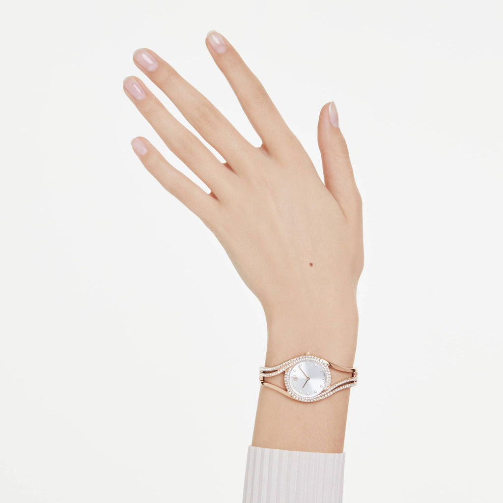 Hyperbola bangle watch Swiss Made, Metal bracelet, Rose gold tone, Rose gold-tone finish - Shukha Online Store