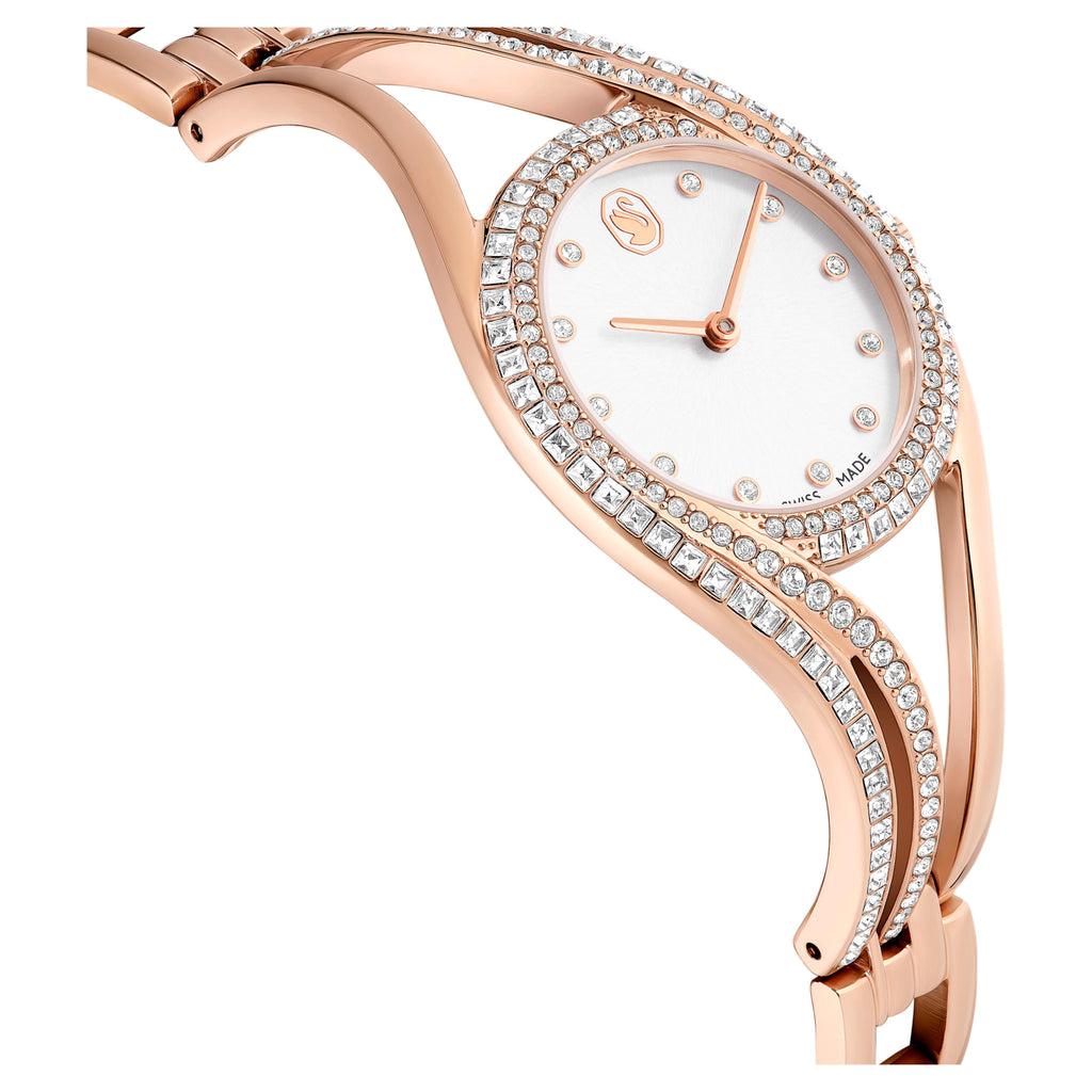 Hyperbola bangle watch Swiss Made, Metal bracelet, Rose gold tone, Rose gold-tone finish - Shukha Online Store