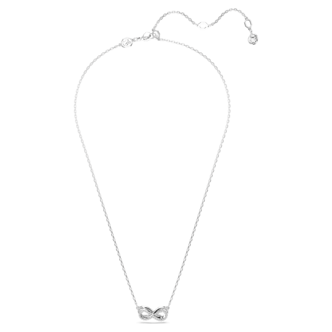 Hyperbola pendant Pavé, Infinity, White, Rhodium plated - Shukha Online Store