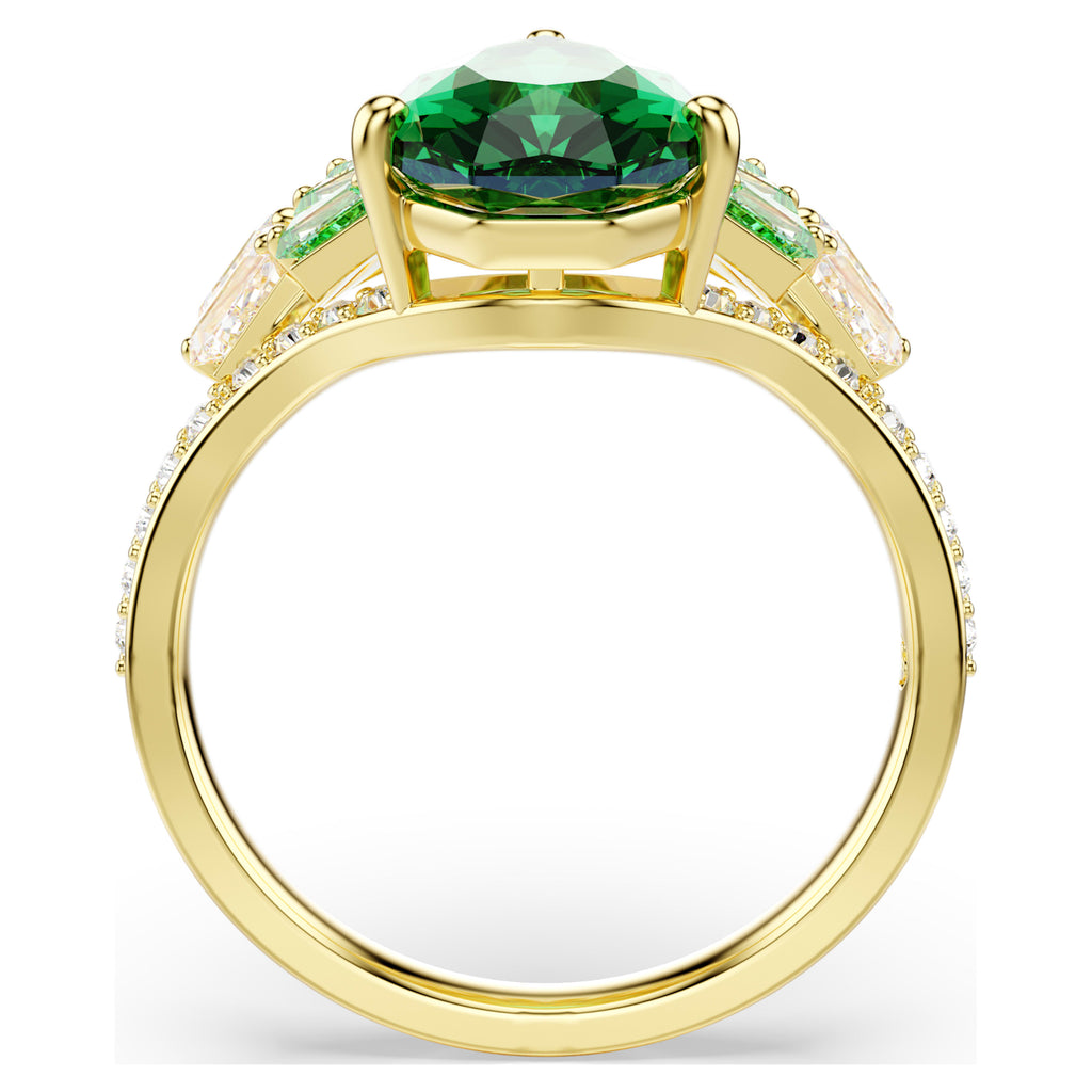 Idyllia ring Mixed cuts, Shell, Green, Gold-tone plated | Shukha Online ...