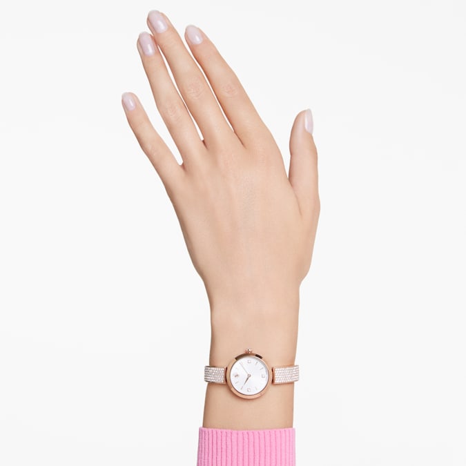 Illumina watch Swiss Made, Metal bracelet, Rose gold tone, Rose gold-tone finish - Shukha Online Store