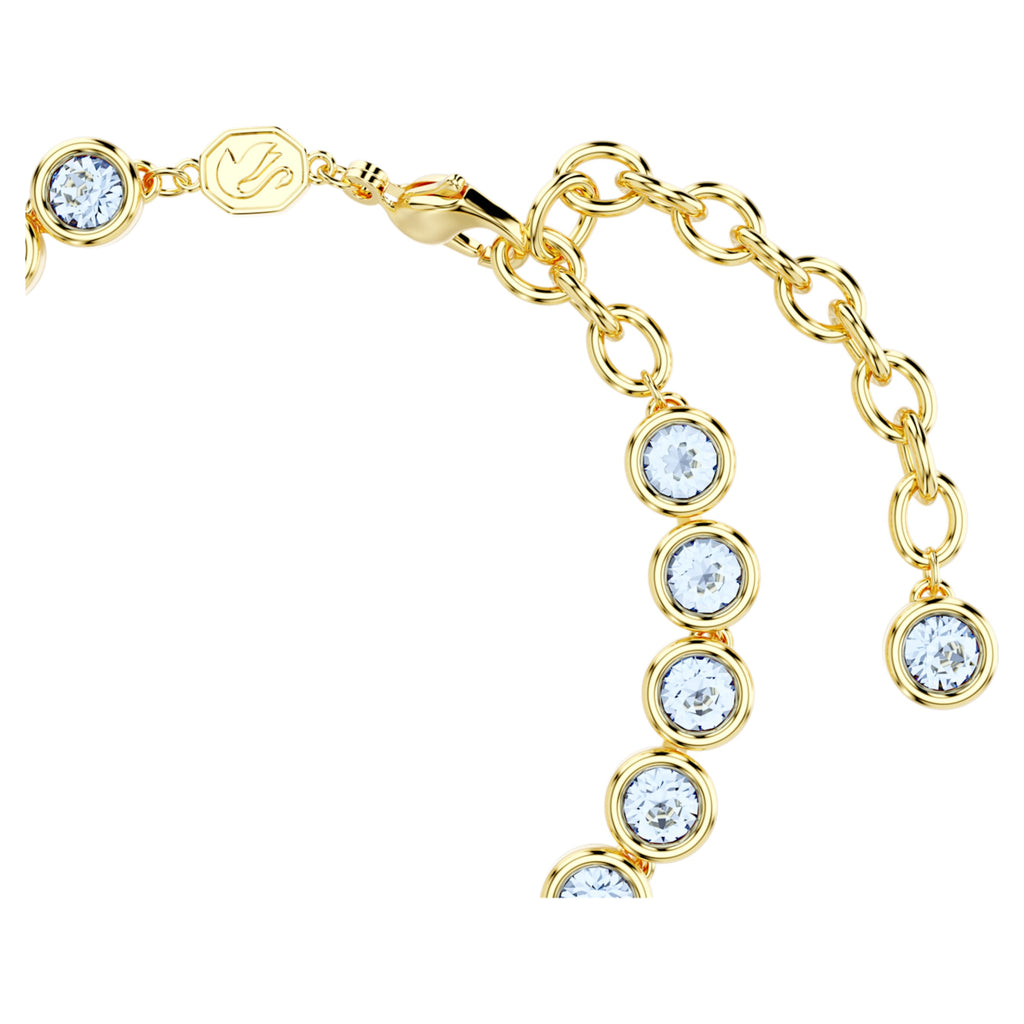 Imber bracelet Round cut, Blue, Gold-tone plated - Shukha Online Store