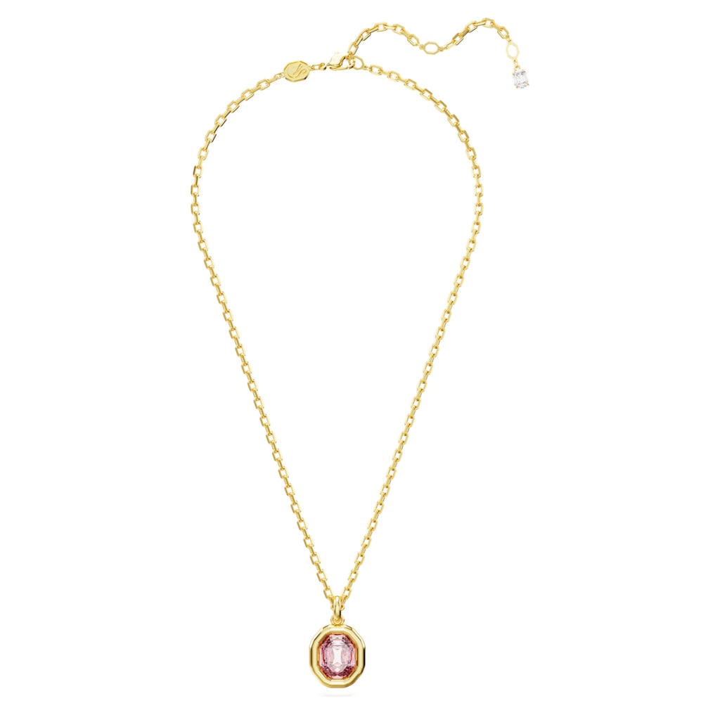 Imber pendant Octagon cut, Pink, Gold-tone plated - Shukha Online Store