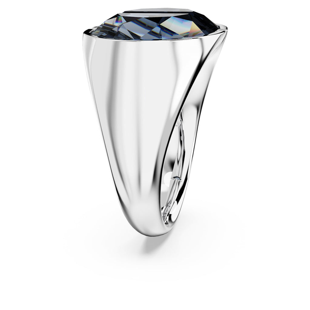 Lucent cocktail ring Gray, Rhodium plated - Shukha Online Store