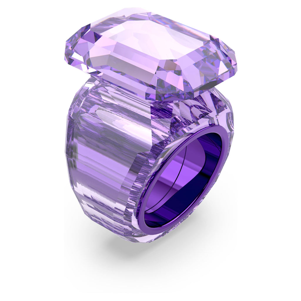 Lucent cocktail ring Octagon cut, Purple - Shukha Online Store