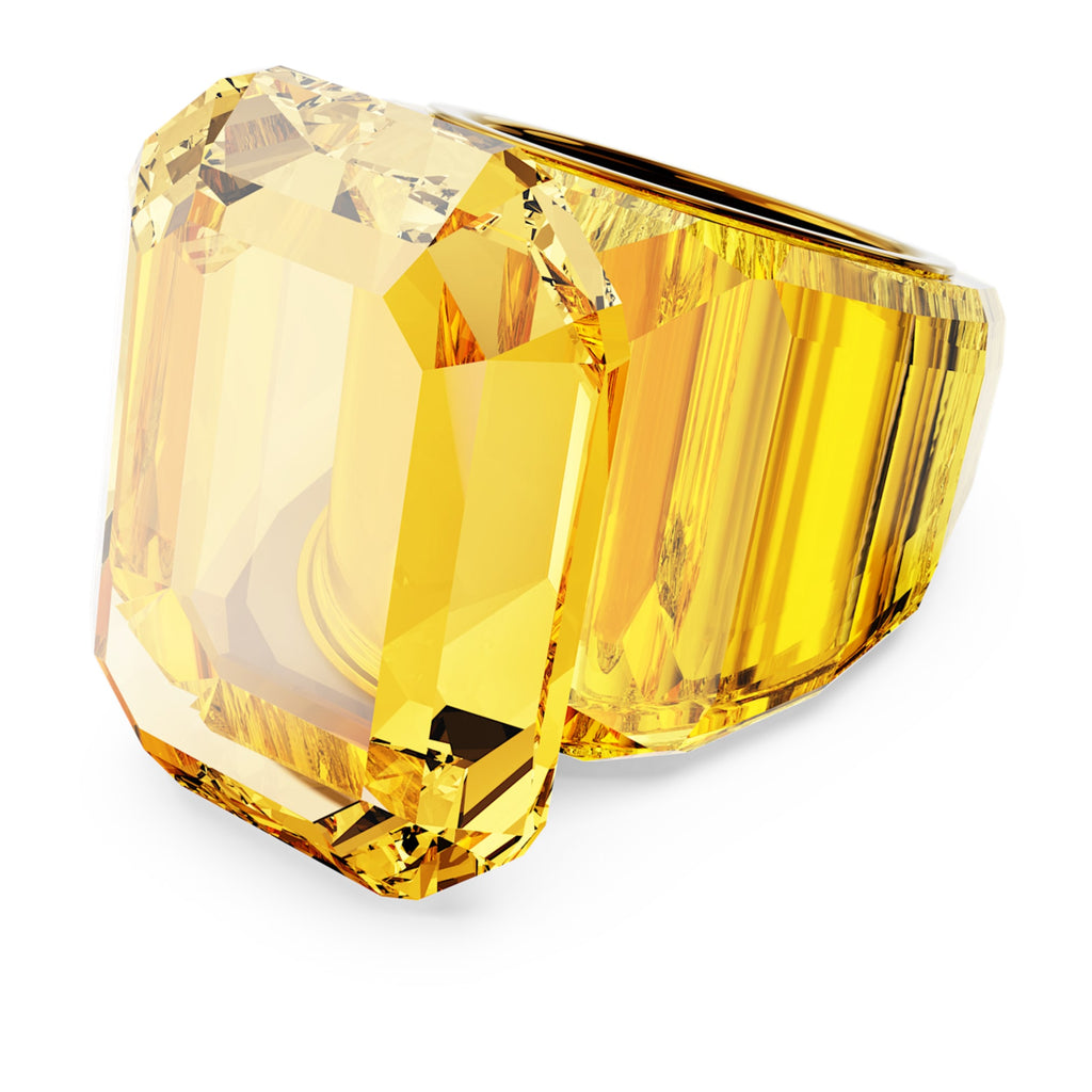 Lucent cocktail ring Octagon cut, Yellow - Shukha Online Store