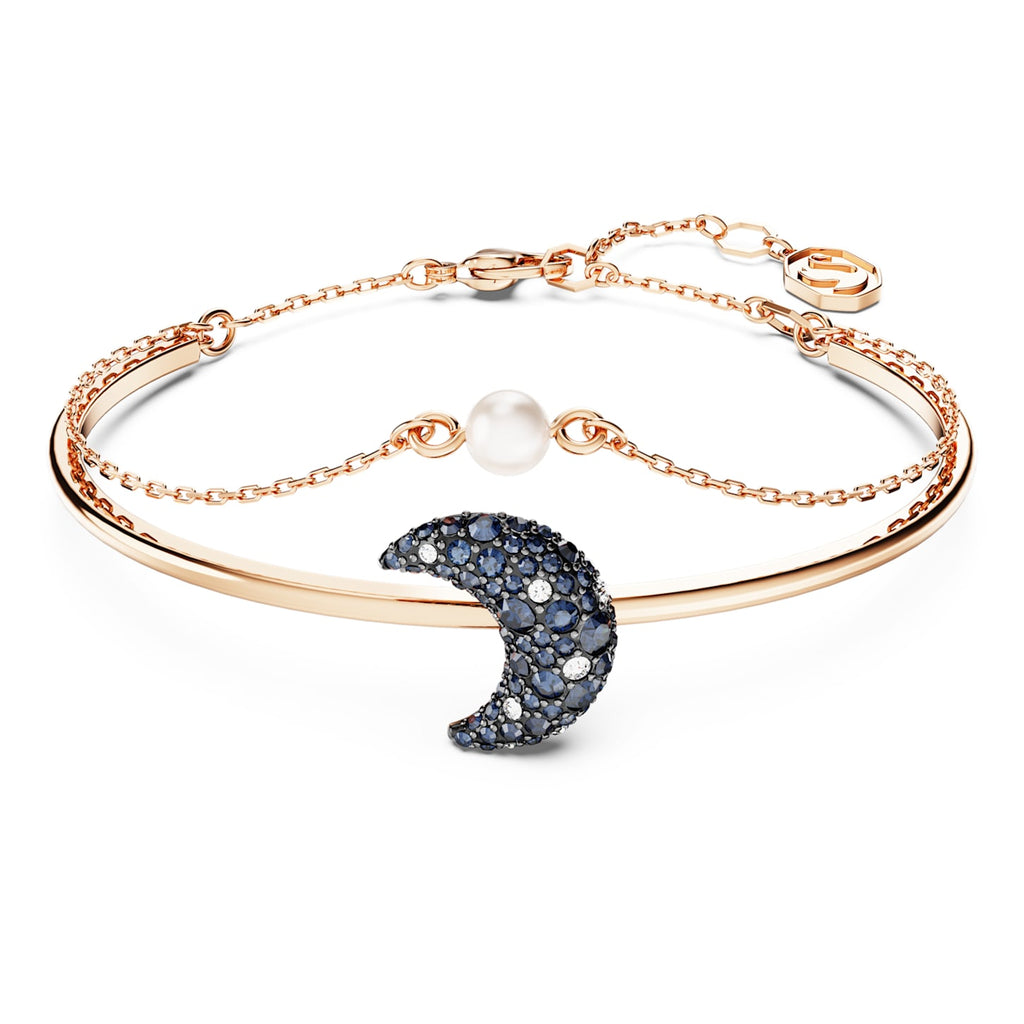 Luna bangle Moon, Multicolored, Rose gold-tone plated - Shukha Online Store