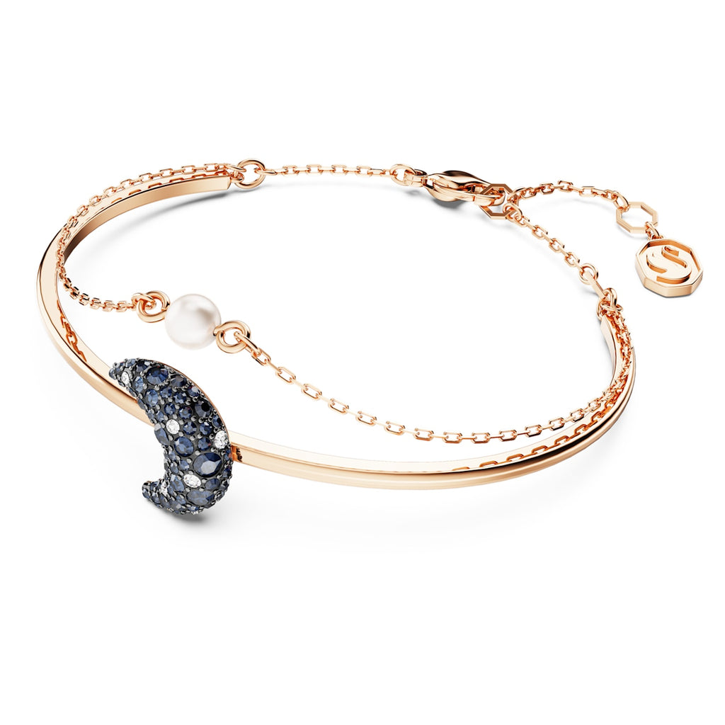 Luna bangle Moon, Multicolored, Rose gold-tone plated - Shukha Online Store