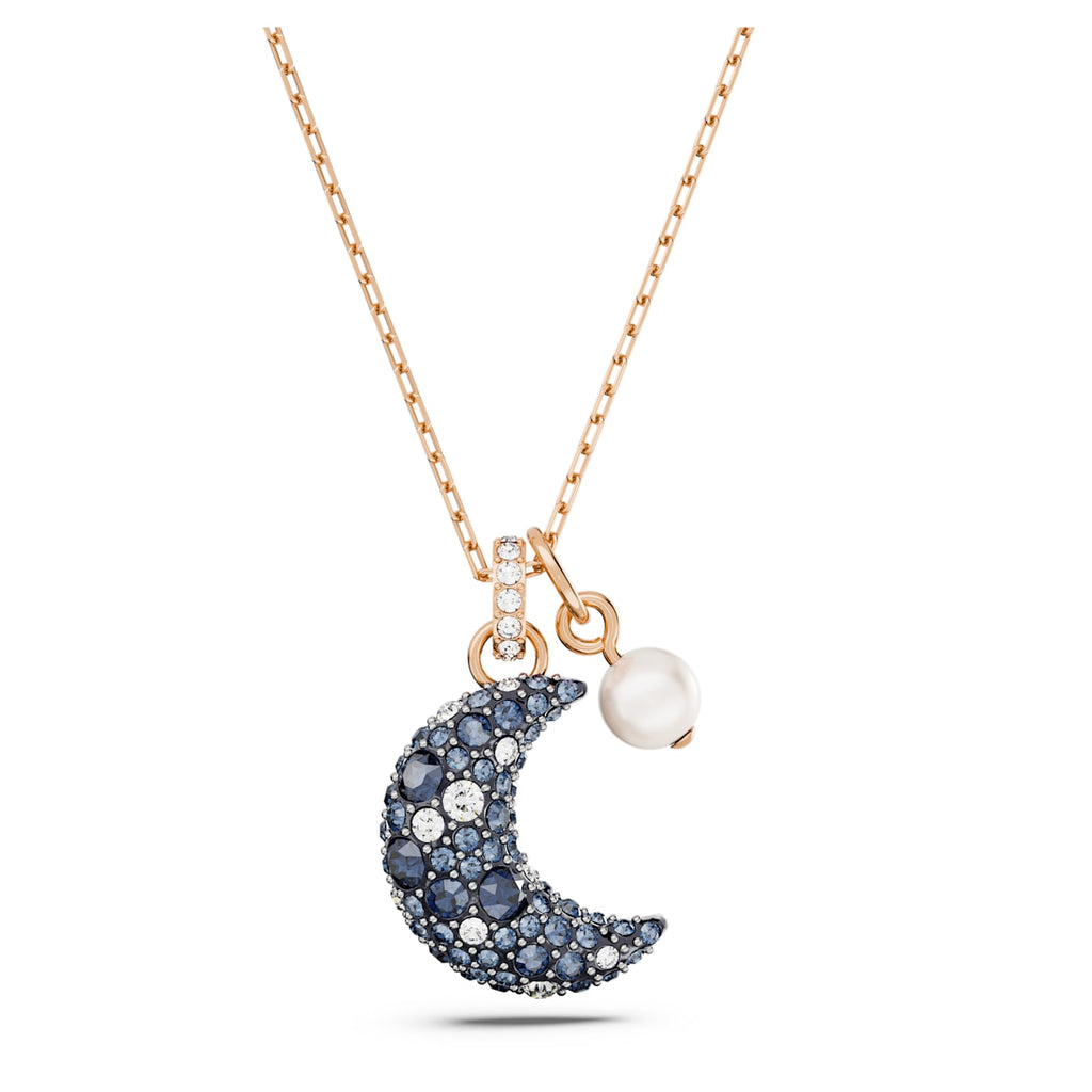 Luna pendant Moon, Multicolored, Rose gold-tone plated - Shukha Online Store
