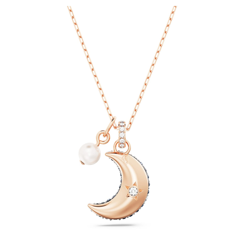 Luna pendant Moon, Multicolored, Rose gold-tone plated - Shukha Online Store