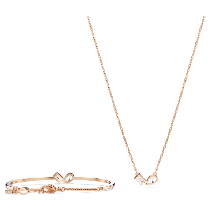 Mesmera set Mixed cuts, White, Rose gold-tone plated 220 EUR - Shukha Online Store
