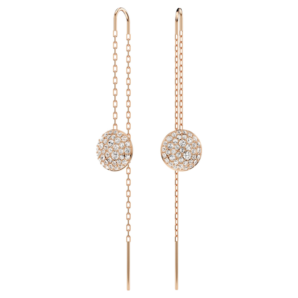 Meteora drop earrings White, Rose gold-tone plated - Shukha Online Store