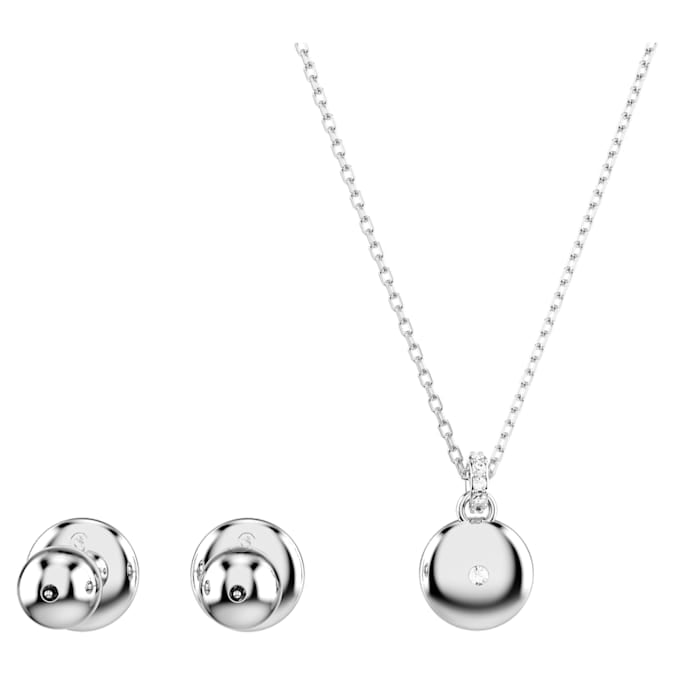 Meteora set White, Rhodium plated - Shukha Online Store