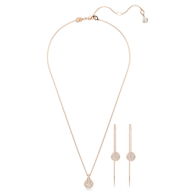 Meteora set White, Rose gold-tone plated - Shukha Online Store