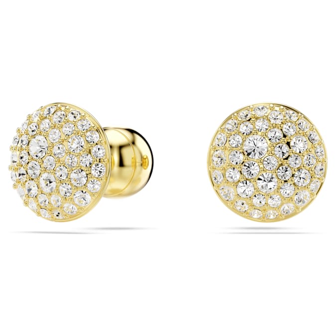 Meteora stud earrings White, Gold-tone plated - Shukha Online Store