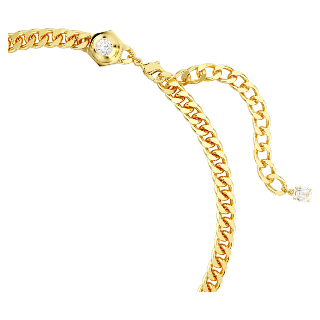 Numina necklace Round cut, White, Gold-tone plated - Shukha Online Store