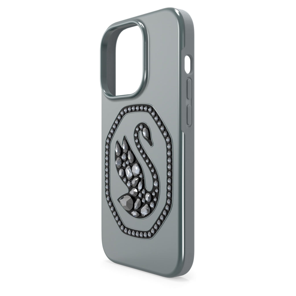 Signum smartphone case Swan, iPhone® 14 Pro, Black - Shukha Online Store