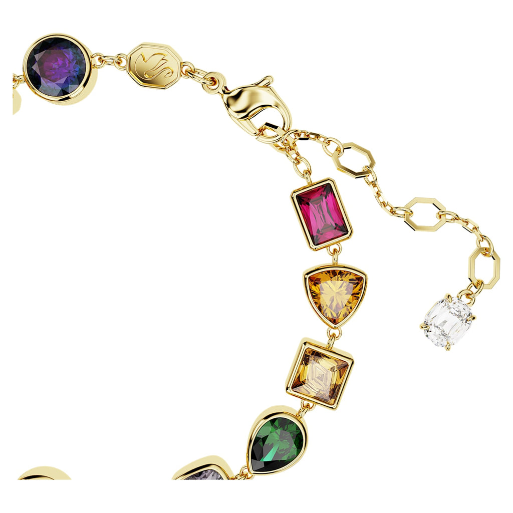 Stilla bracelet Mixed cuts, Multicolored, Gold-tone plated - Shukha Online Store