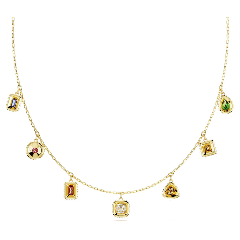 Stilla necklace Mixed cuts, Multicolored, Gold-tone plated - Shukha Online Store