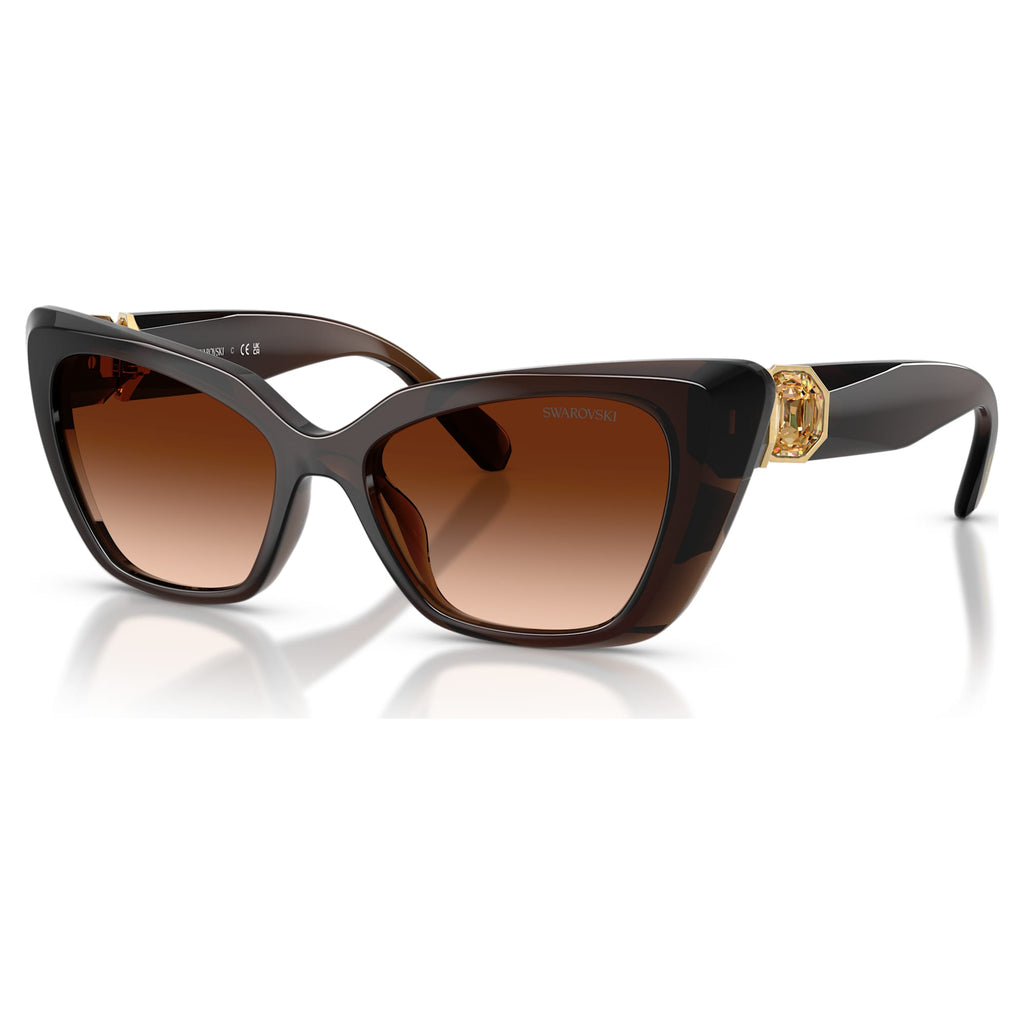 Sunglasses Cat-eye shape, SK6047, Dark brown - Shukha Online Store