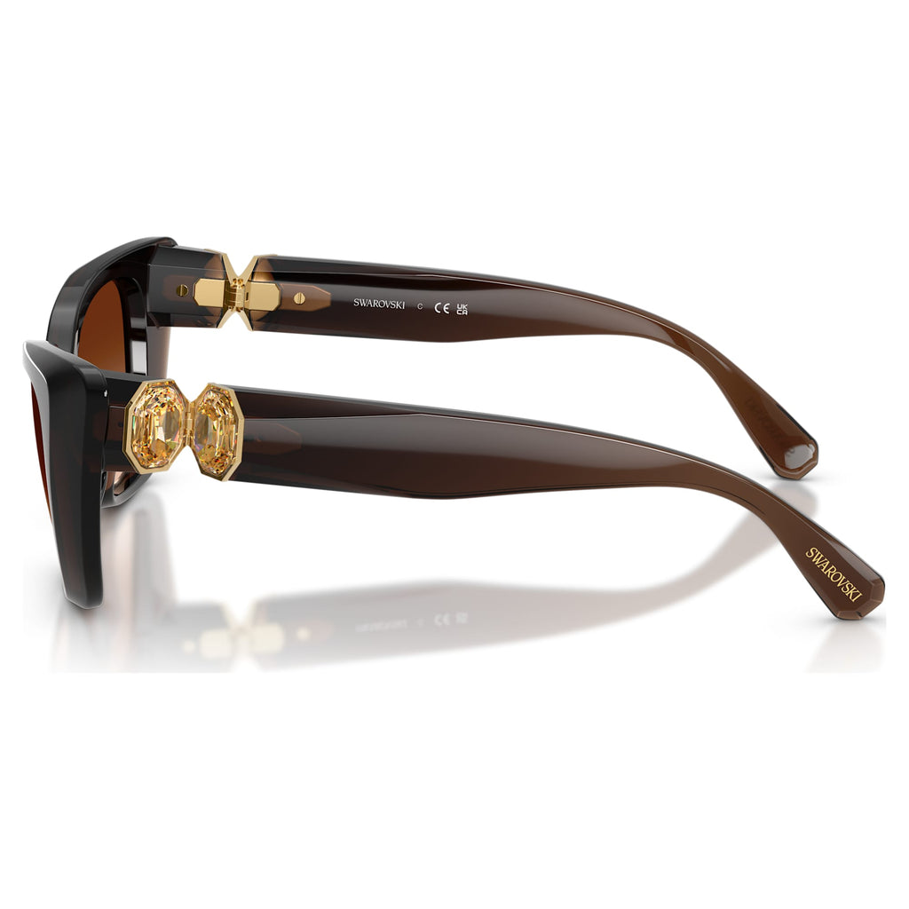 Sunglasses Cat-eye shape, SK6047, Dark brown - Shukha Online Store