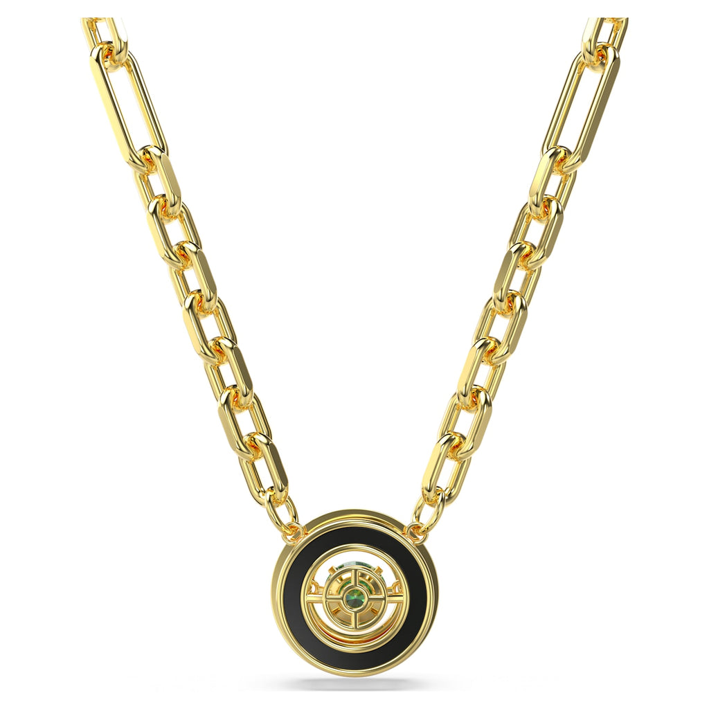 Sparkling Dance pendant Green, Gold-tone plated - Shukha Online Store