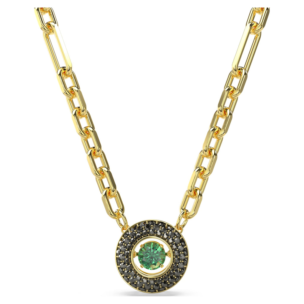 Sparkling Dance pendant Green, Gold-tone plated - Shukha Online Store