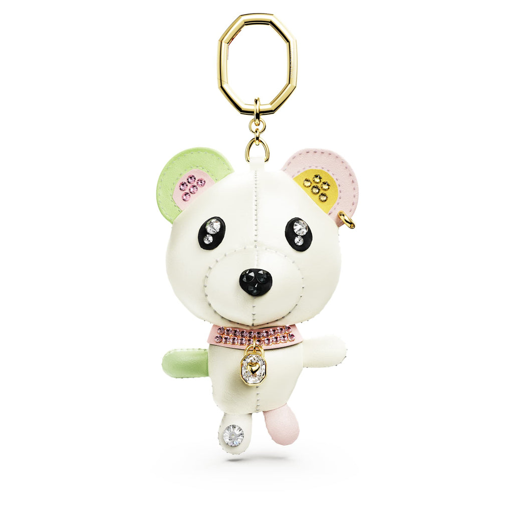 Teddy bag charm Bear, Multicolored, Gold-tone plated - Shukha Online Store