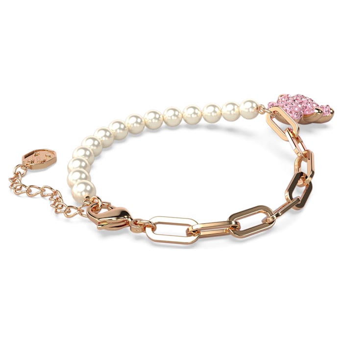 Teddy bracelet Bear, Pink, Rose gold-tone plated - Shukha Online Store