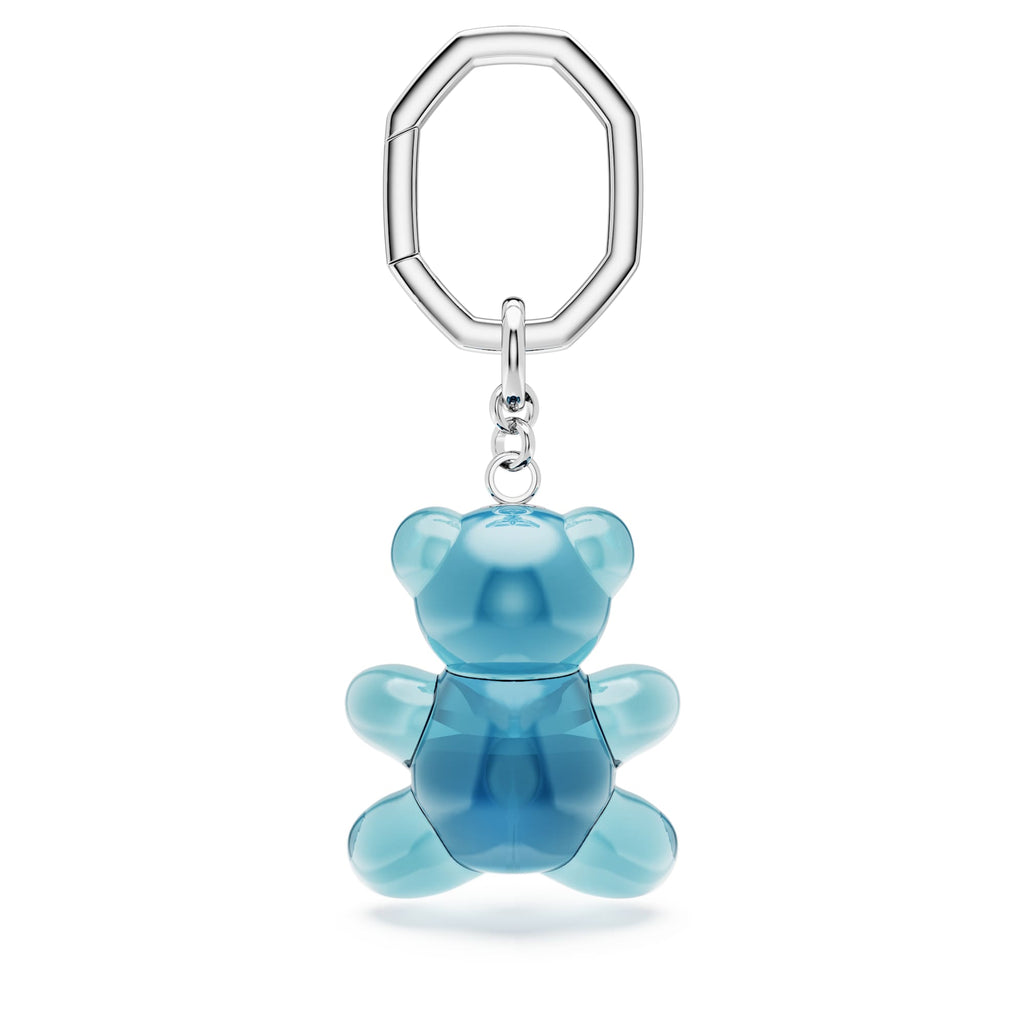 Teddy key ring Bear, Blue, Rhodium plated - Shukha Online Store